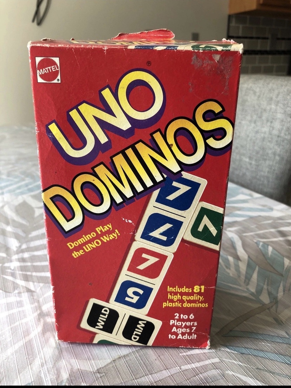Uno Dominoes Game - Mattel 1995, Piece Sealed, Complete